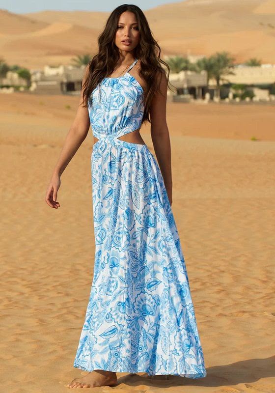 Melissa Odabash robe maxi Jacey à motif floral