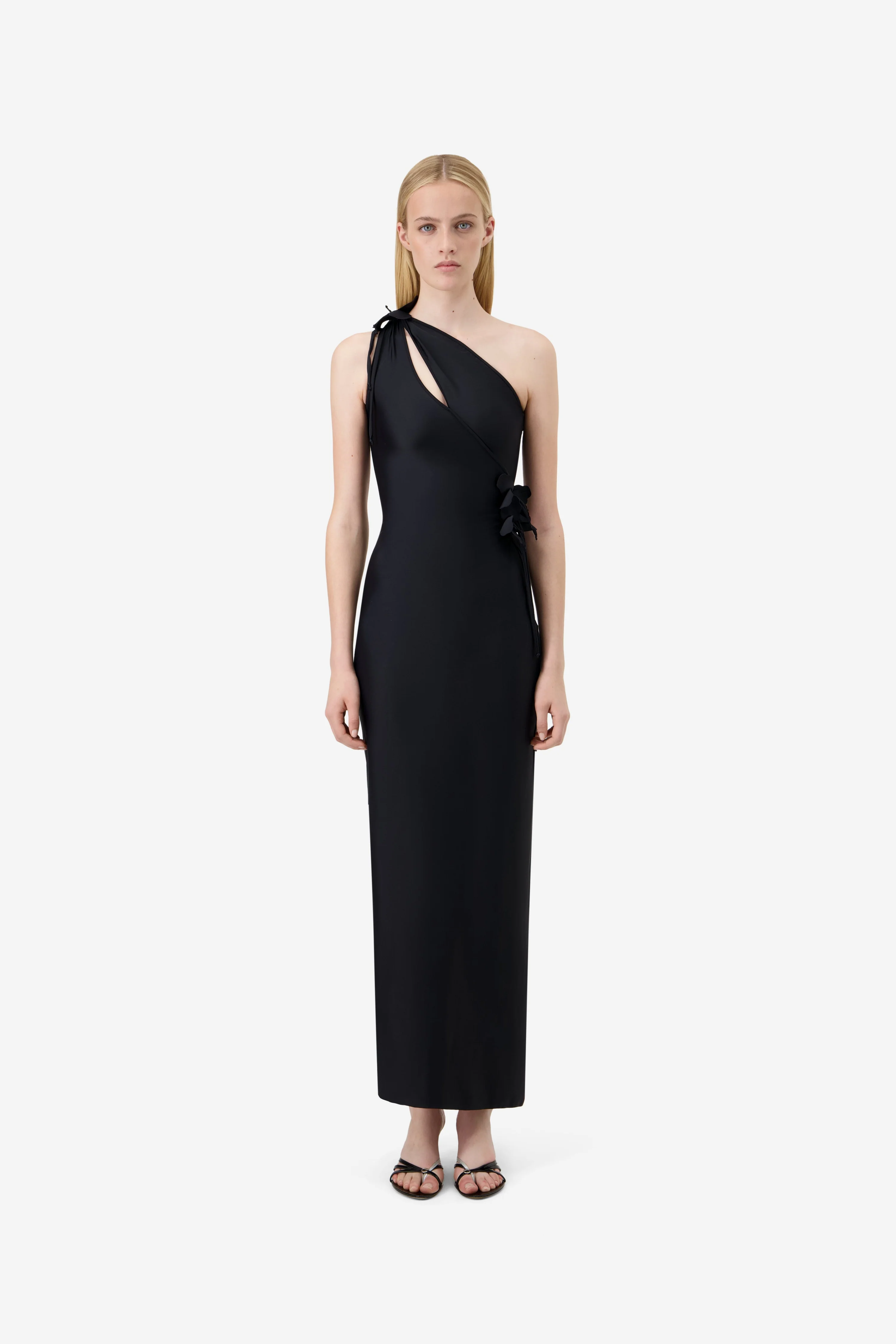 Coperni Asymmetric Flower Gown