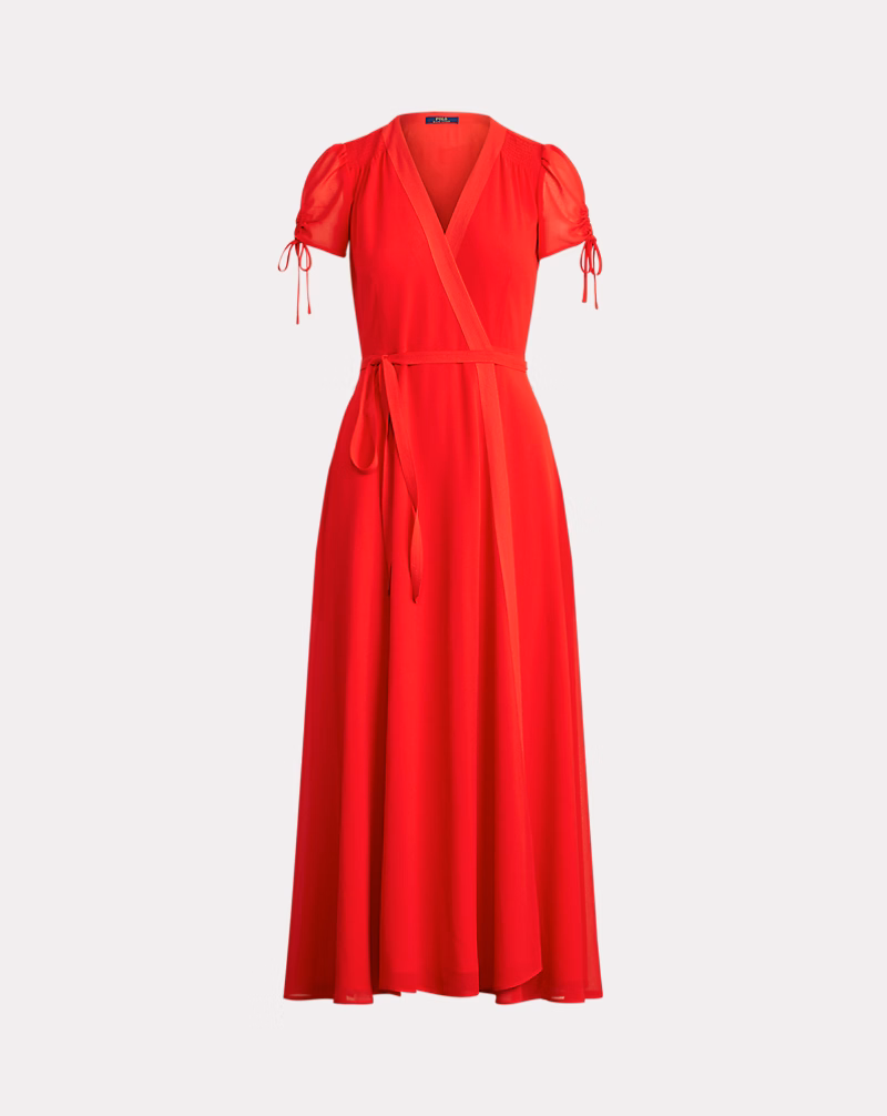Polo Ralph Lauren Crepe Wrap Dress