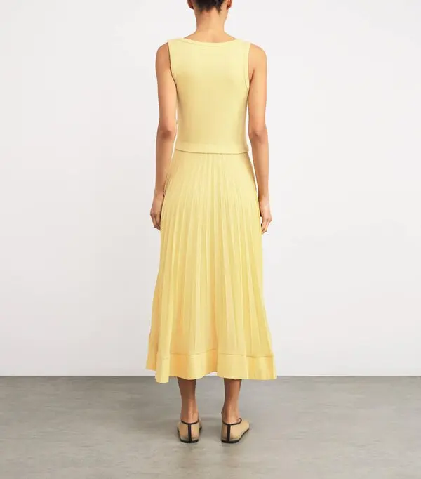 Robe Midi Coton-Jacquard et Popeline