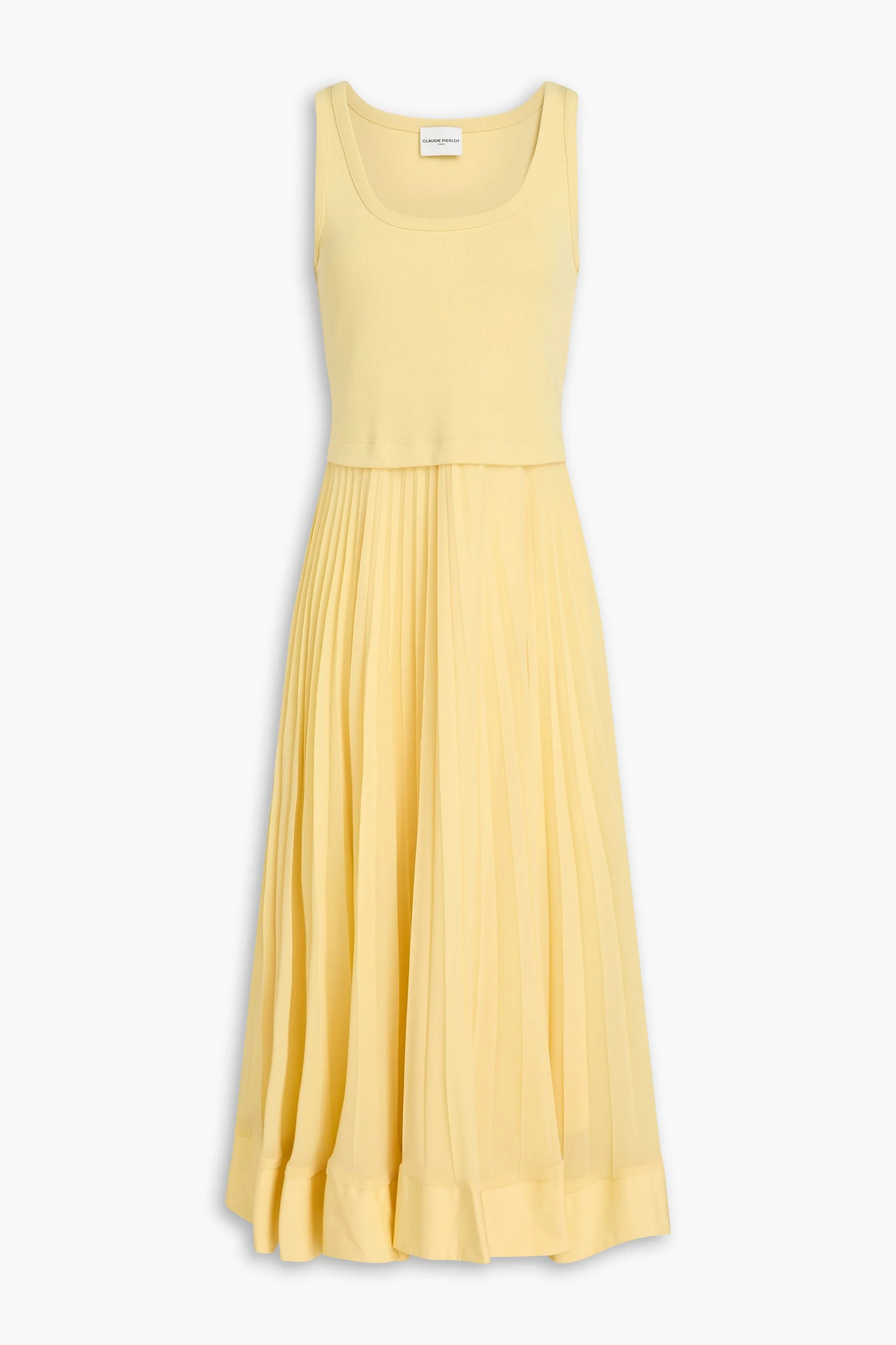Robe Midi Coton-Jacquard et Popeline