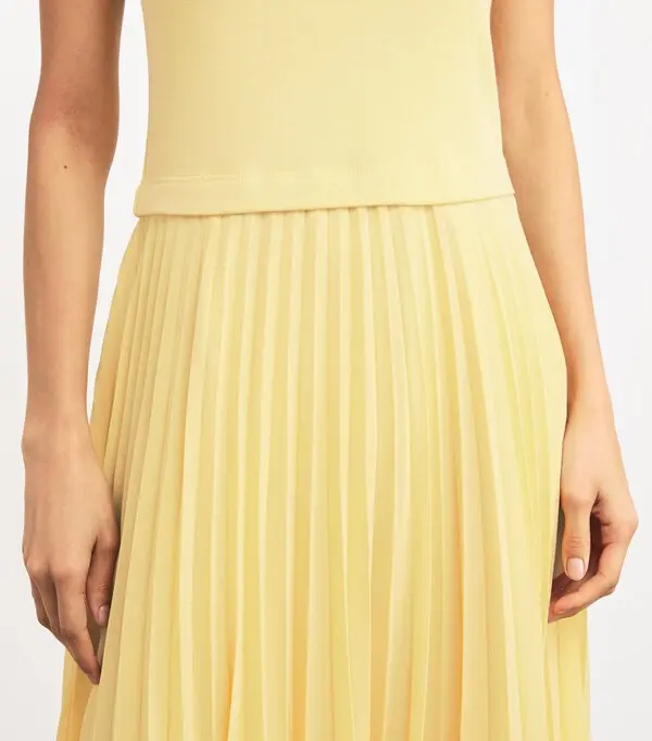 Robe Midi Coton-Jacquard et Popeline