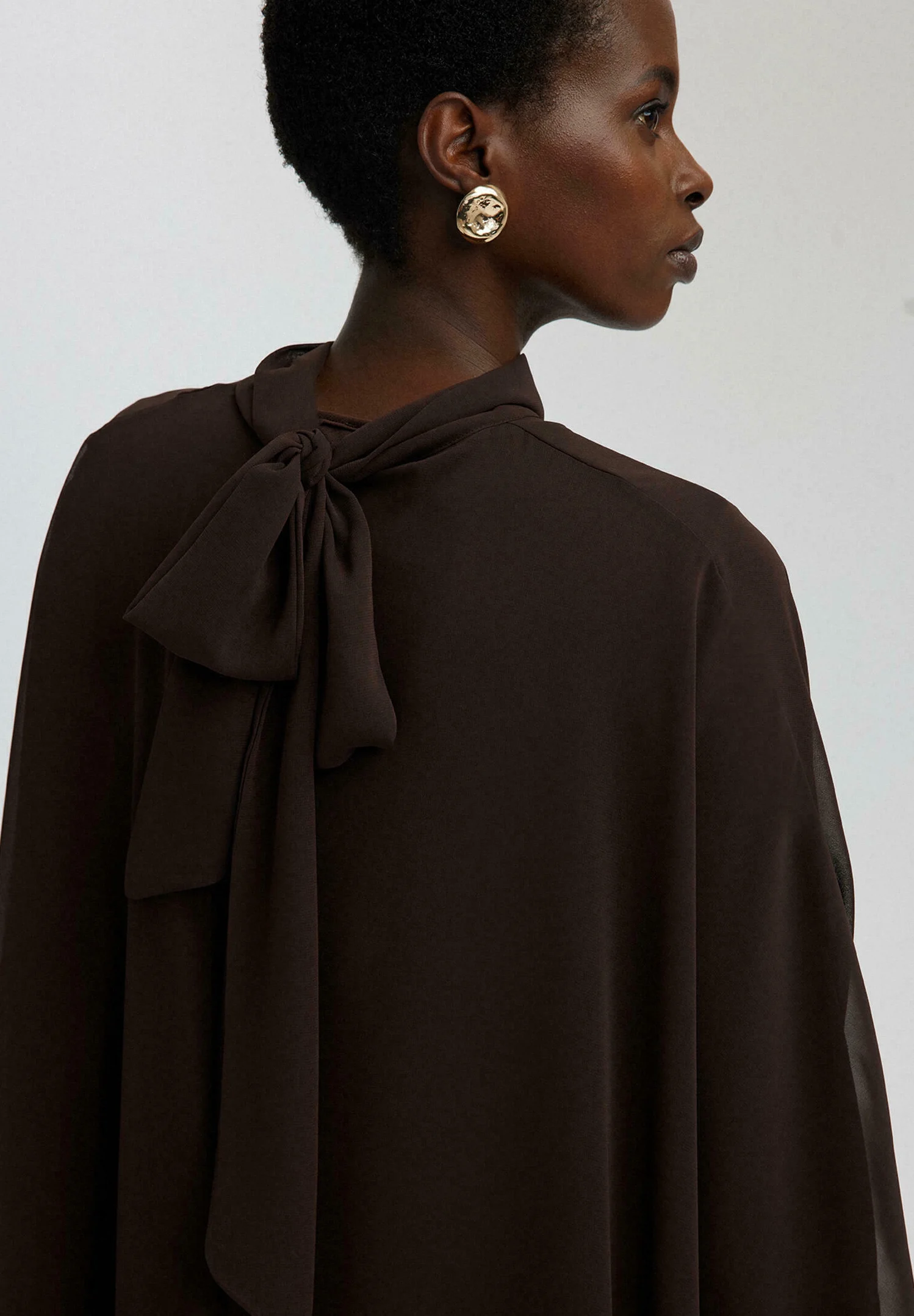 Touché Privé BAT SLEEVE - Maxi dress - brown