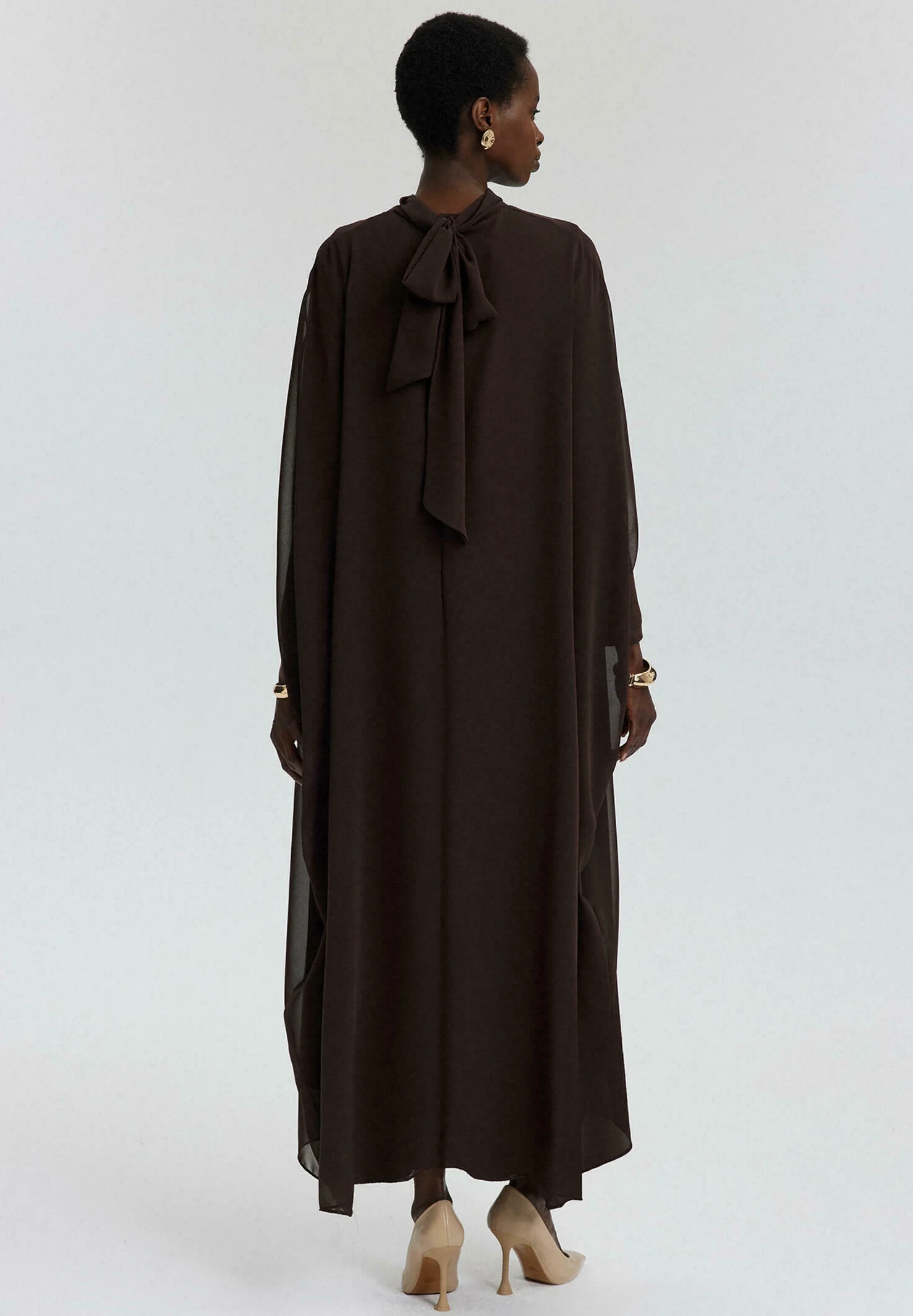 Touché Privé BAT SLEEVE - Maxi dress - brown