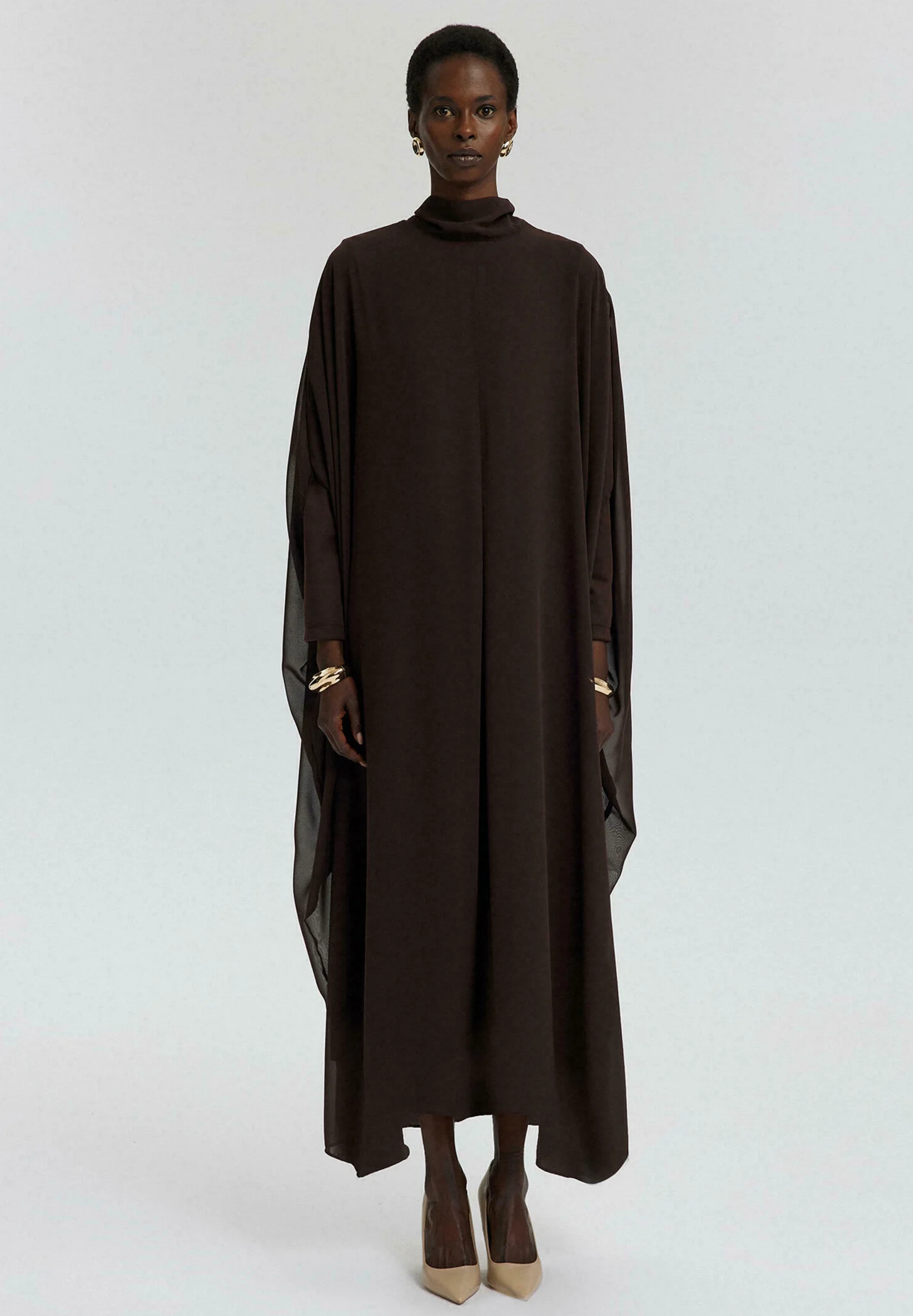 Touché Privé BAT SLEEVE - Maxi dress - brown