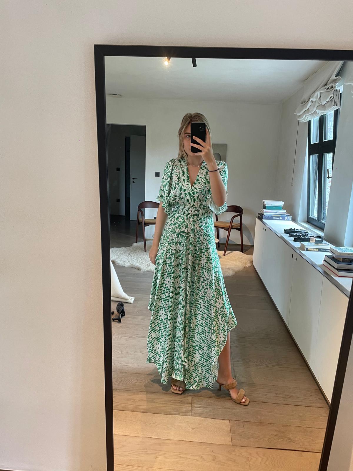 Maje Long asymmetric dress